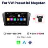 Navifly 2Din Android Car Radio Multimedia Player For Volkswagen VW Magotan Passat B8 2015-2025 IPS GPS Navigation Carplay Stereo