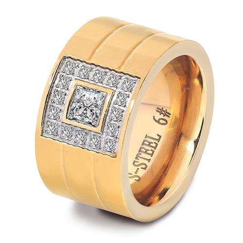 12 мм широкое кольцо ювелирные изделия серебряного цвета из нержавеющей стали с белым камнем Anillos Rhinestone женские вечерние обручальные кольца