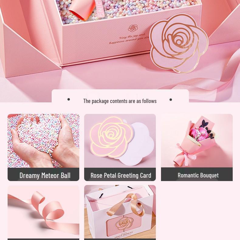 Элегантная розовая подарочная коробка для женщин - Идеально подходит для дней рождения, помады, духов и сюрпризов высокого класса