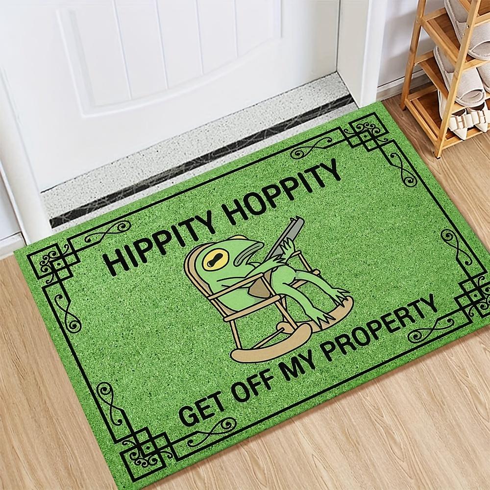 VIKAMA Leisure Frog Carpet Green Doormat Welcome Mat Outdoor Carpet Lightweight Rug For Bedroom Carpet For Living Room Home Deco