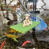 Floating Aquarium Decor,Miniature Garden Decor,Floating Raft Design,Fish Tank Landscape Decoration,Fish Tank Accessories