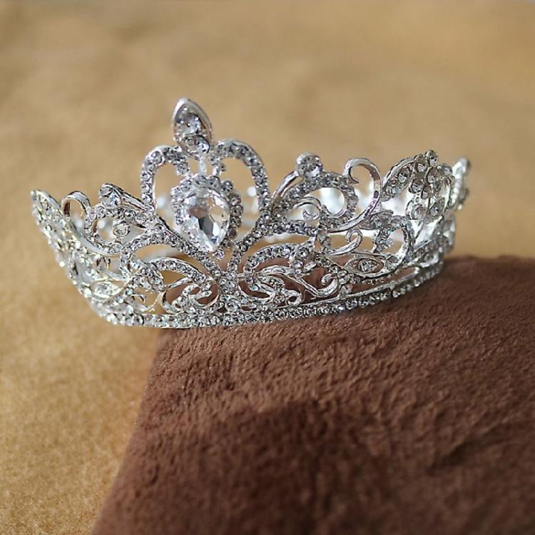 Круглая Корона Металлическая Корона Тиары Свадебные Тиары Корона для Невесты Принцессы Вечеринок