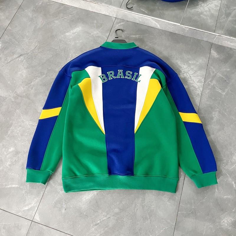 Womens 3D Embroidered Sweatshirt Street Style Long Sleeve Polo Neck Top