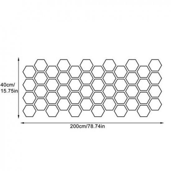 Honeycomb Pattern Graphic Vinyl Decals Car Side Body Hood Sticker DIY Decoration