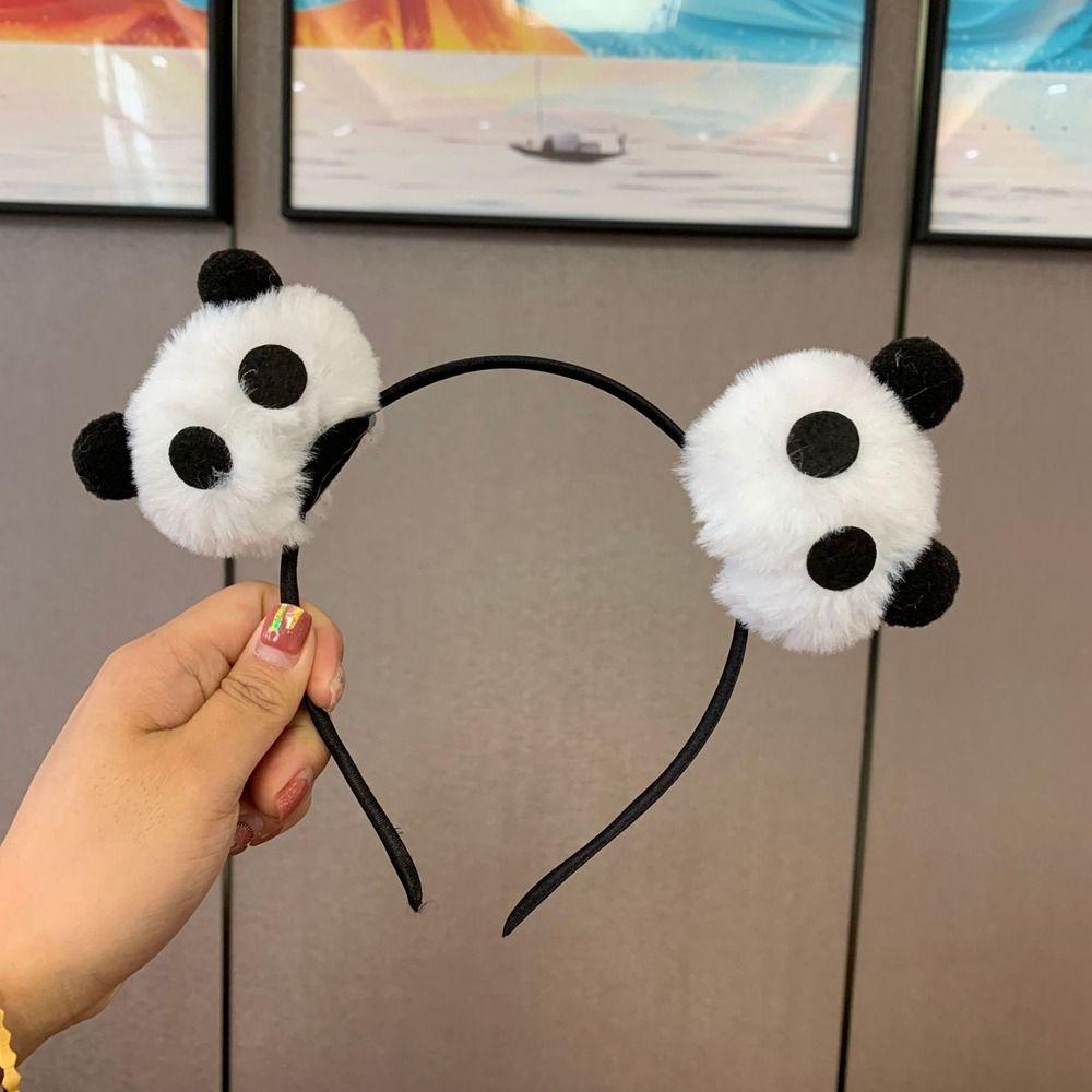 Cartoon Plush Hair Band Animal Doll Hair hoop Personality Panda Headband Kids