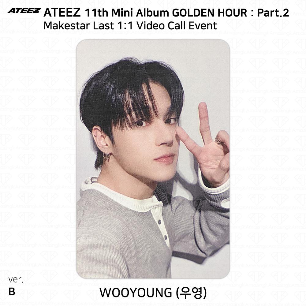 ATEEZ Golden Hour Часть 2 Makestar Последний Видеозвонок Событие Фотокарточка KPOP K-POP