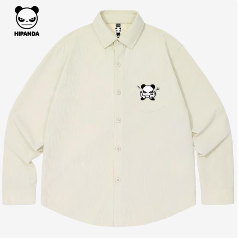 Men's 260g Corduroy Long-Sleeved Shirt MP Panda X