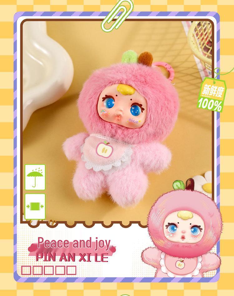 Плюшевая кукла «Молочная конфета ММ»: Милый мультяшный фруктовый плюшевый сюрприз-бокс, настольное украшение