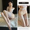 Эротическое искушение Сексуальное нижнее белье Кружевные чулки с подвязками и трусиками Шелковые длинные носки Колготки Комплект костюма Ночная одежда для страсти