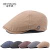 Мужская и женская сезонная кепка-берет из шести частей с прострочкой вперед, кепка с козырьком для защиты от солнца
