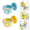 2Pieces Durable PET Bird Bowls Feeding Cup With Clips For Cockatiels Parakeets Macaws Finches Lovebirds Small Animals
