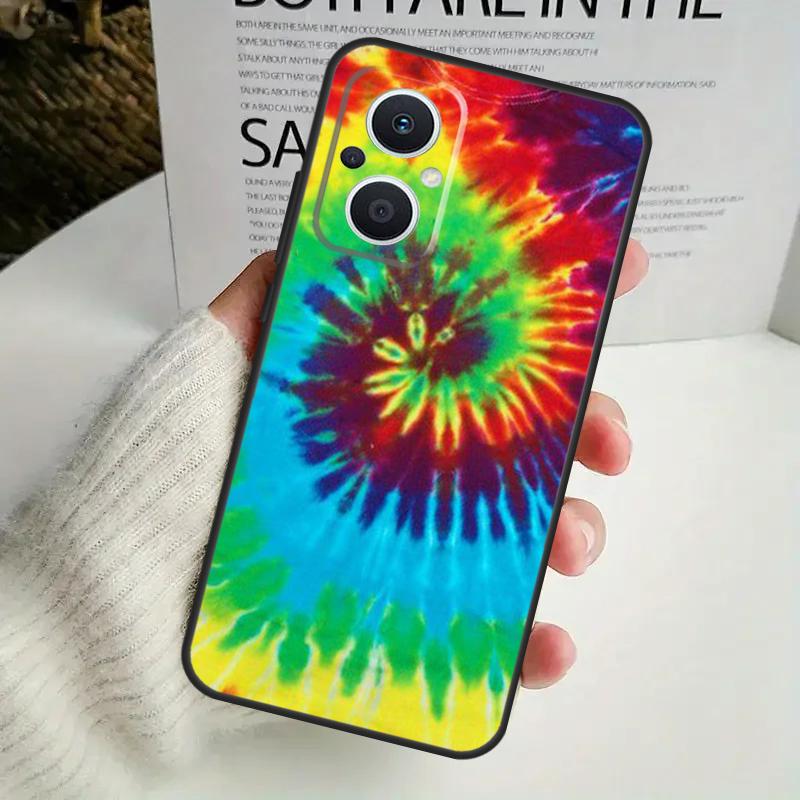 Психоделический чехол для телефона в стиле хиппи Tie Dye для OPPO Reno 14F 12F 12 11 13 F 10 Pro 8T 7 8 Lite OPPO Find X9 X8 X6 X5 Pro
