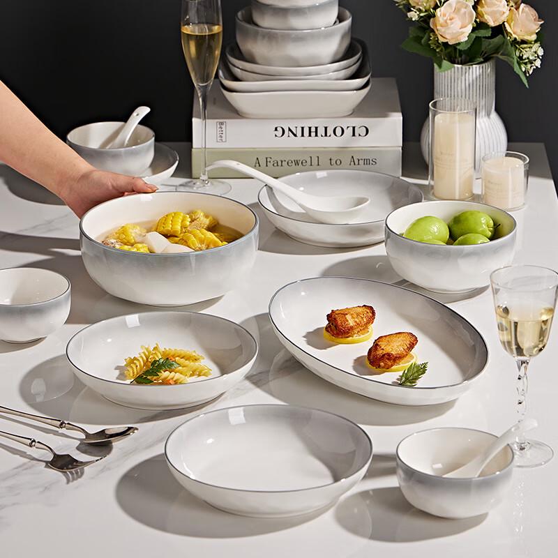 ZISIZ Stone Pattern Ceramic Soup Bowl