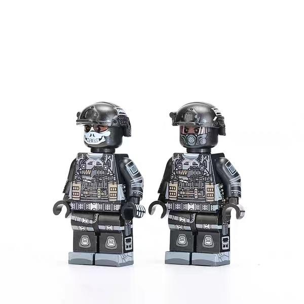 5 шт., маска призрака, солдаты спецназа, оружие, строительные блоки, комплект, наборы кирпичей, классическая модель, детские игрушки