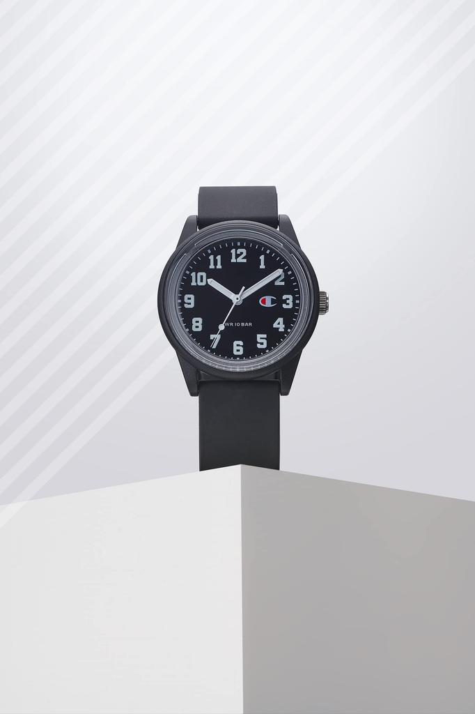 Аналоговые часы Champion R05A-500VK, с солнечной батареей, водонепроницаемые, с уретановым ремешком, черные