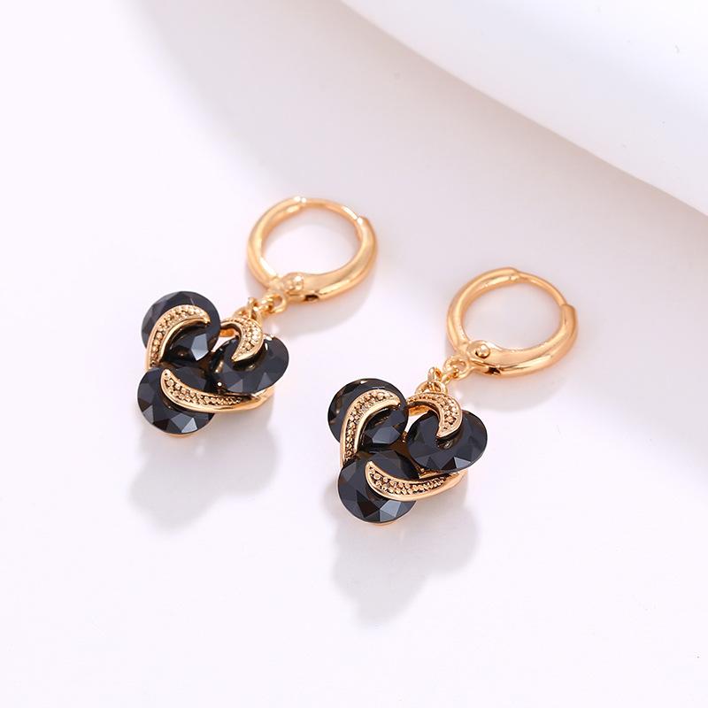 Высококачественные ретро-серьги с цирконом, падающие темпераментные женские свадебные серьги