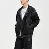 Li-Ning Wade Series Washed Denim Jacket Men Jacket Black AJDR241-3
