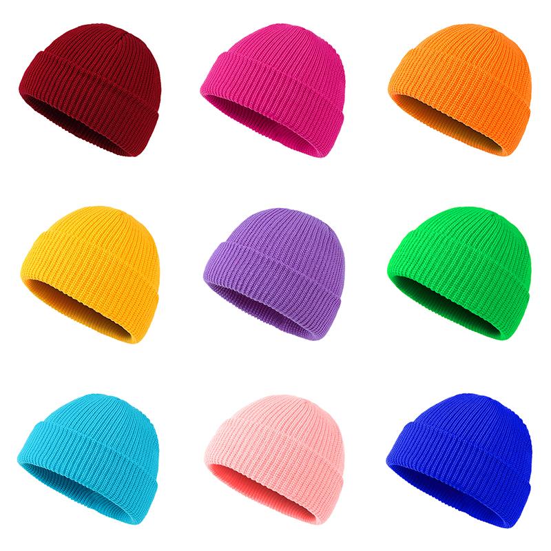 Женская повседневная шапка-бини, однотонная зимняя мягкая теплая зимняя шапка, вязаная крючком лыжная шапка, вязаная крючком шапка для сна, шапка-череп