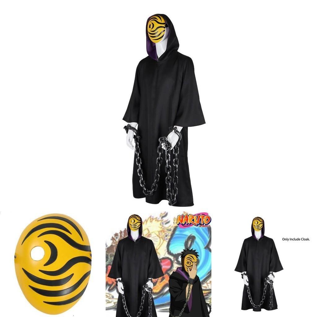 Высококачественный плащ-халат Акацуки Тоби Учиха Обито из Наруто