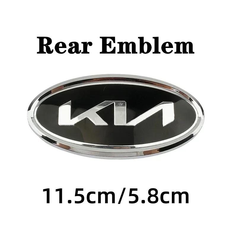 AANO1 Car Front Hood Emblem Rear Trunk Badge Steering Wheel Center Sticker Hub Center Sticker for KIA K3 K5 Sportage R Sorento Carens