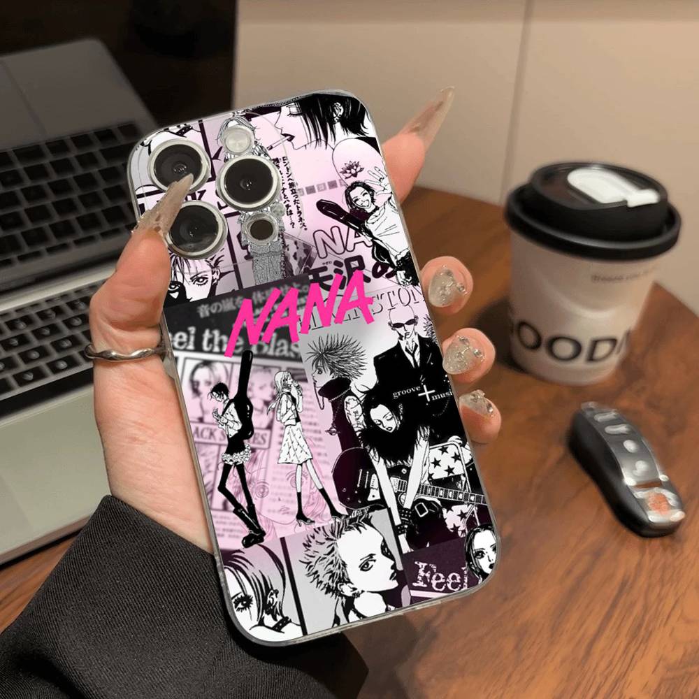 Крутой чехол для телефона с Наной Осаки из аниме Для iPhone 11 13 16 12 17 14 15 Pro Max Plus Мягкая прозрачная задняя крышка Coque
