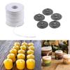Party Oil Lamps Making Supplies Candlestick Sustainer Tabs Cotton Wick Wax Candle Core Square Braid