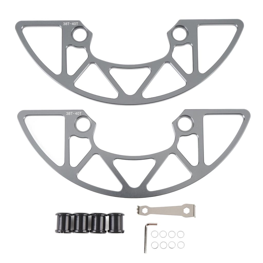 Cycle Chainring Guard Aluminum Alloy 104BCD Cycle Sprocket Protector for 38 to 40T Positive Negative