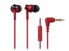 Наушники для смартфонов с пультом дистанционного управления Red RD Audio-Technica In-ear control/micphone ATH-CK350iS
