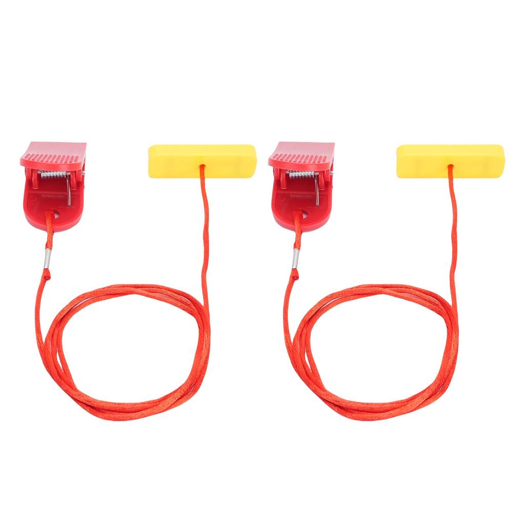 2 шт. Выключатель аварийной остановки беговой дорожки 53x16 мм Прямоугольный Двойная вставка Ключ безопасности для беговой дорожки с зажимом