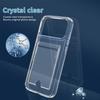 For iPhone 17 Pro Max Clear Case TPU+PC+Acrylic Cell Phone Case with Card Holder