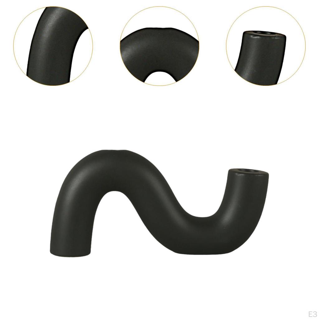 Ceramic Candle Holder for Christmas Pillar Display Home Fireplace Candelabrum