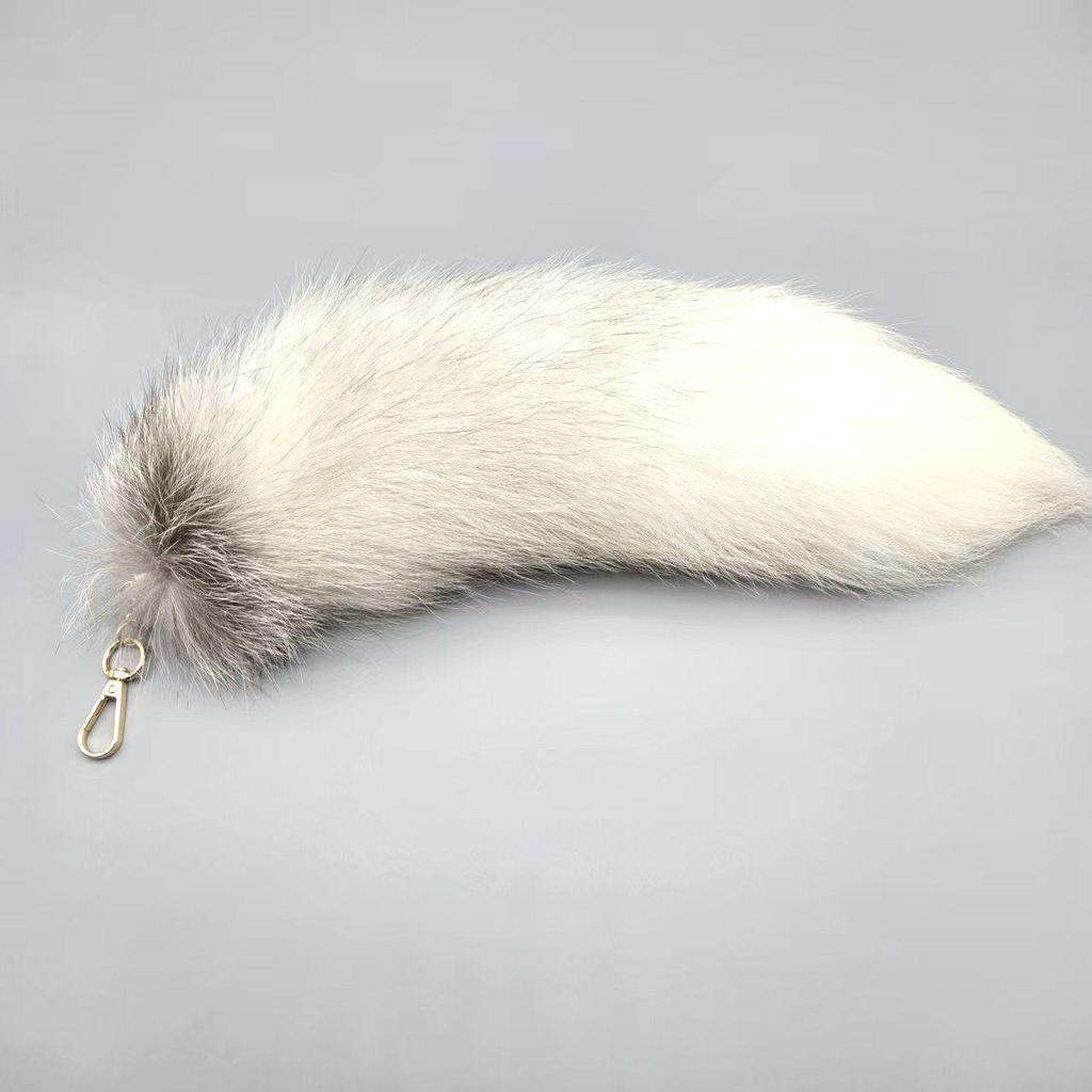 Брелок-подвеска в виде лисьего хвоста и аксессуар-шарм для сумочки
