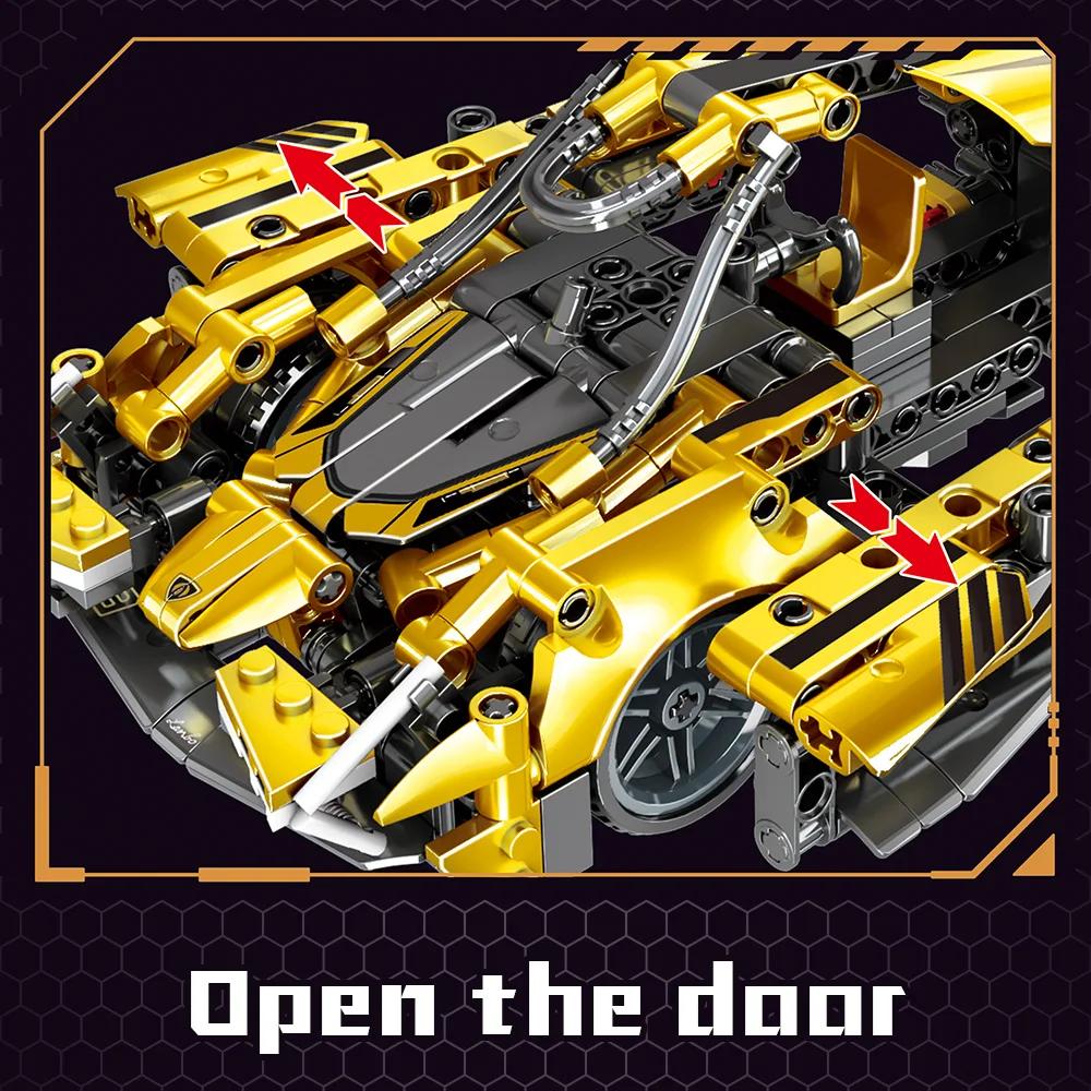 Набор для сборки робота-трансформера, набор для сборки суперкара-робота 2 в 1, прямая деформация, устройство для отскока, подарки для мальчиков