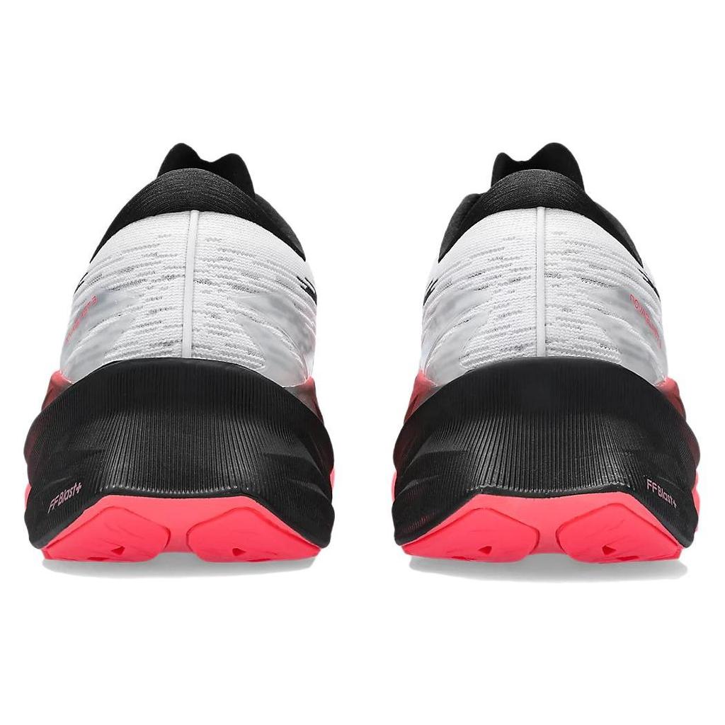 Asics Novablast 3 Белые Черные Электрические Красные Мужские Кроссовки 1011B458-104