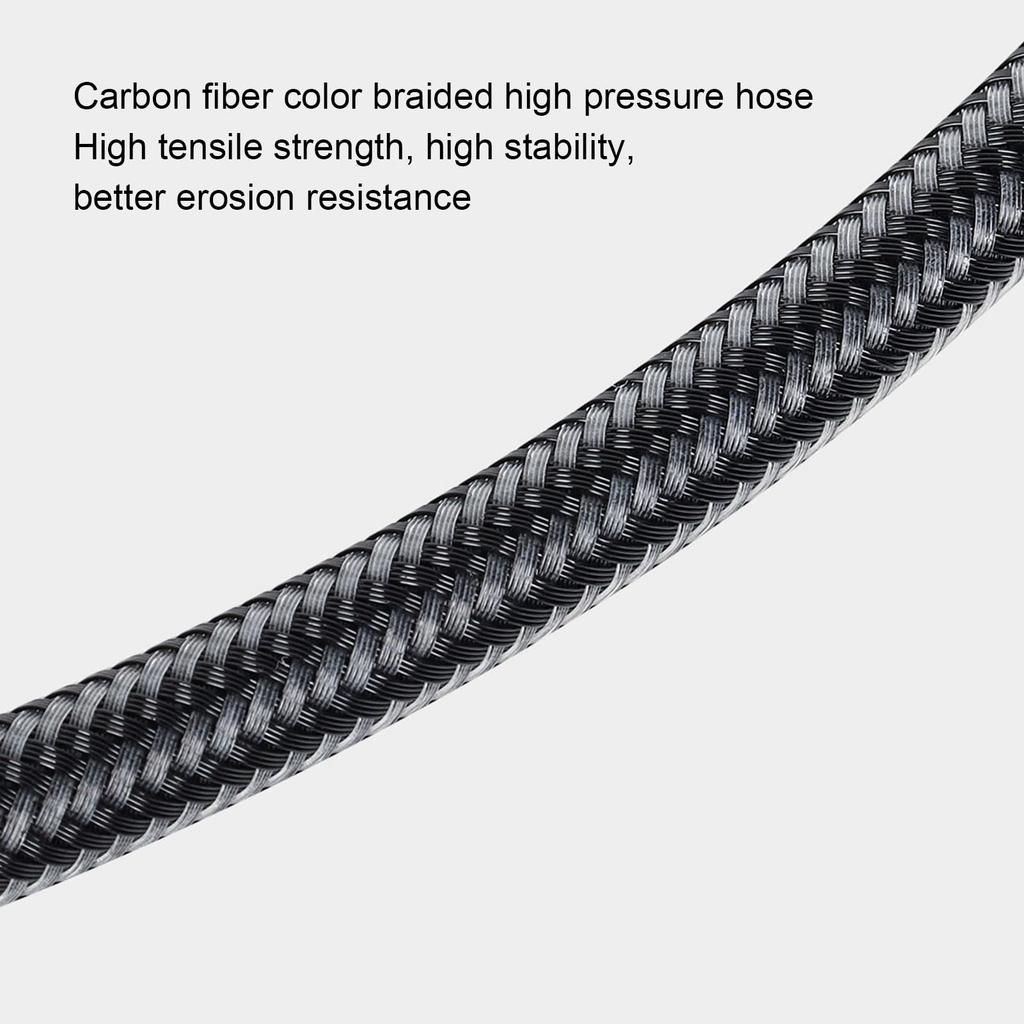 VGEBY Diving Pressure Gauge, Easy-to-Read, 360-Degree Rotating, for BCD Regulators and High-Pressure Hose, 8mm Diameter (65cm)