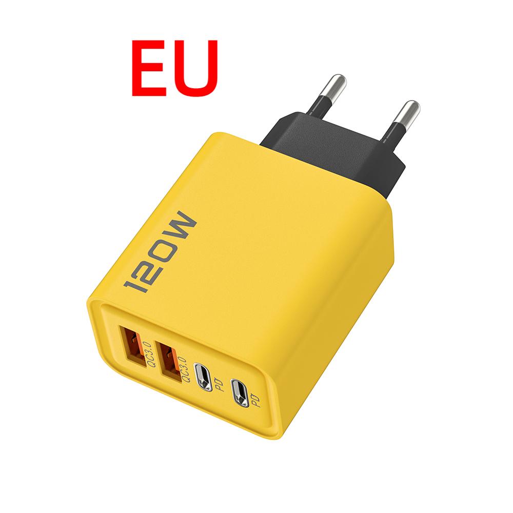 4 порта USB C PD зарядное устройство быстрая зарядка 3.0 Type C USB зарядные устройства для телефонов адаптер быстрой зарядки для iPhone 15 14 Samsung Xiaomi Huawei