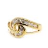 White 'Goddess' Gold Plated Ring