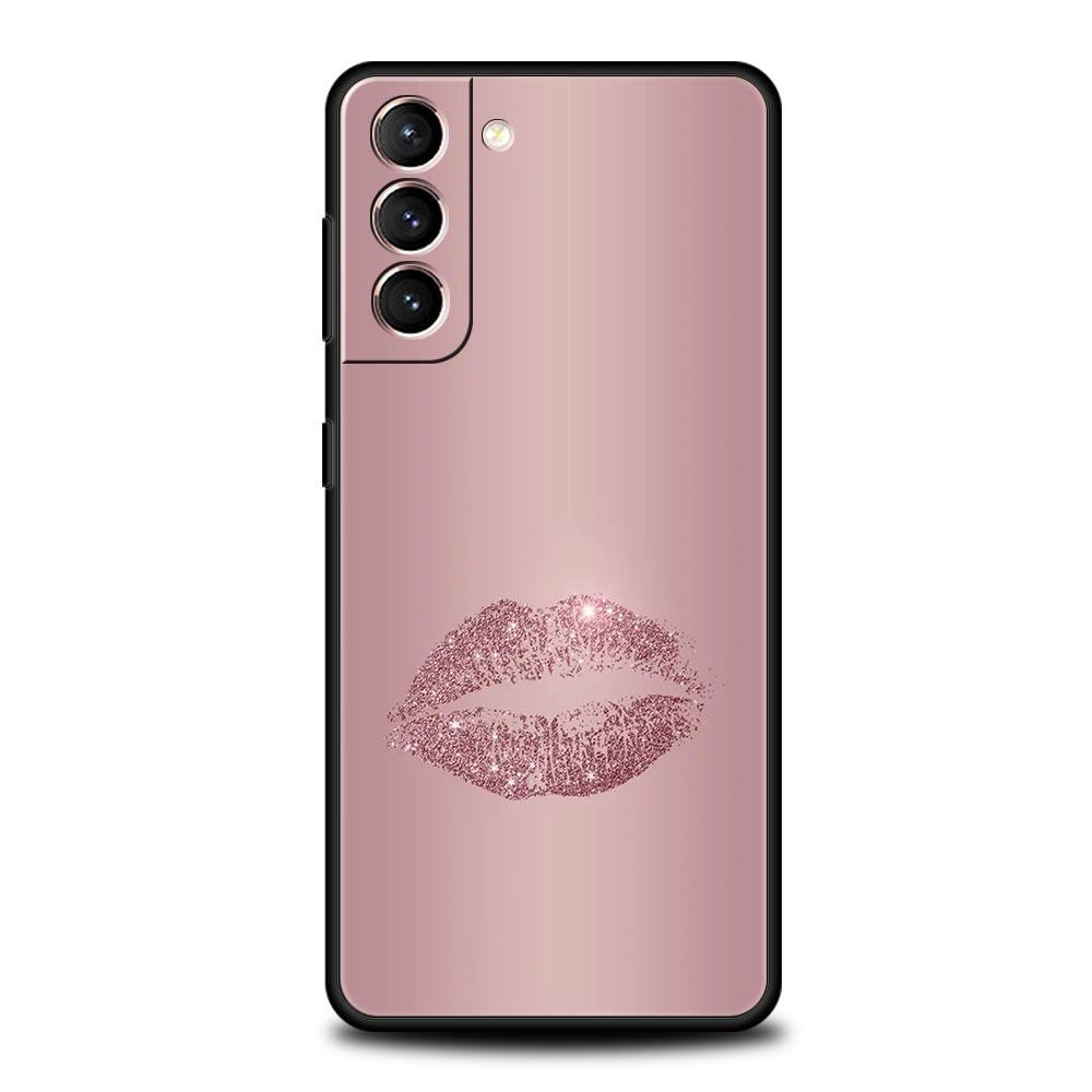 Красивый арт-чехол цвета розового золота для Samsung Galaxy S24 S23 S22 S20 Ultra S21 FE 5G S10 S9 Plus S10E S8 Мягкий силиконовый чехол