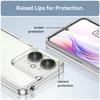 WANLONFENG MF Series Clear Case for Xiaomi Poco M6 5G/Redmi 13R 5G/13C 5G/13C 4G/Poco C65 4G TPU+Acrylic Cover with Tempered Glass Film