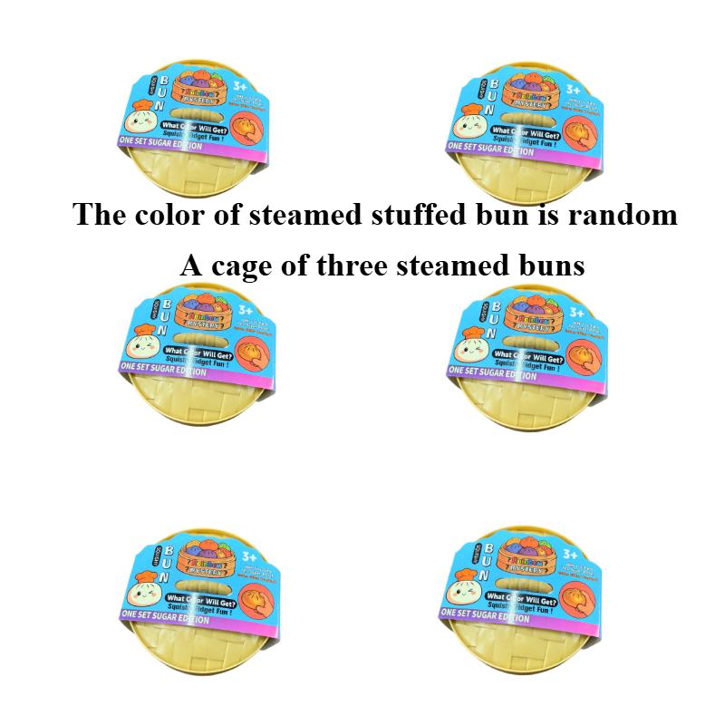 New Realistic Steamed Bun Squishy Toy Slow Recovery Stress Relief Toy Bola Pop It Fidget Toys Squishy Kawaii Sloth