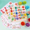 Wooden Kindergarten Arithmetic Clip Beads Math Cognitive Operation Children'S Fine Early Education Focus Educational Science And Education Toys