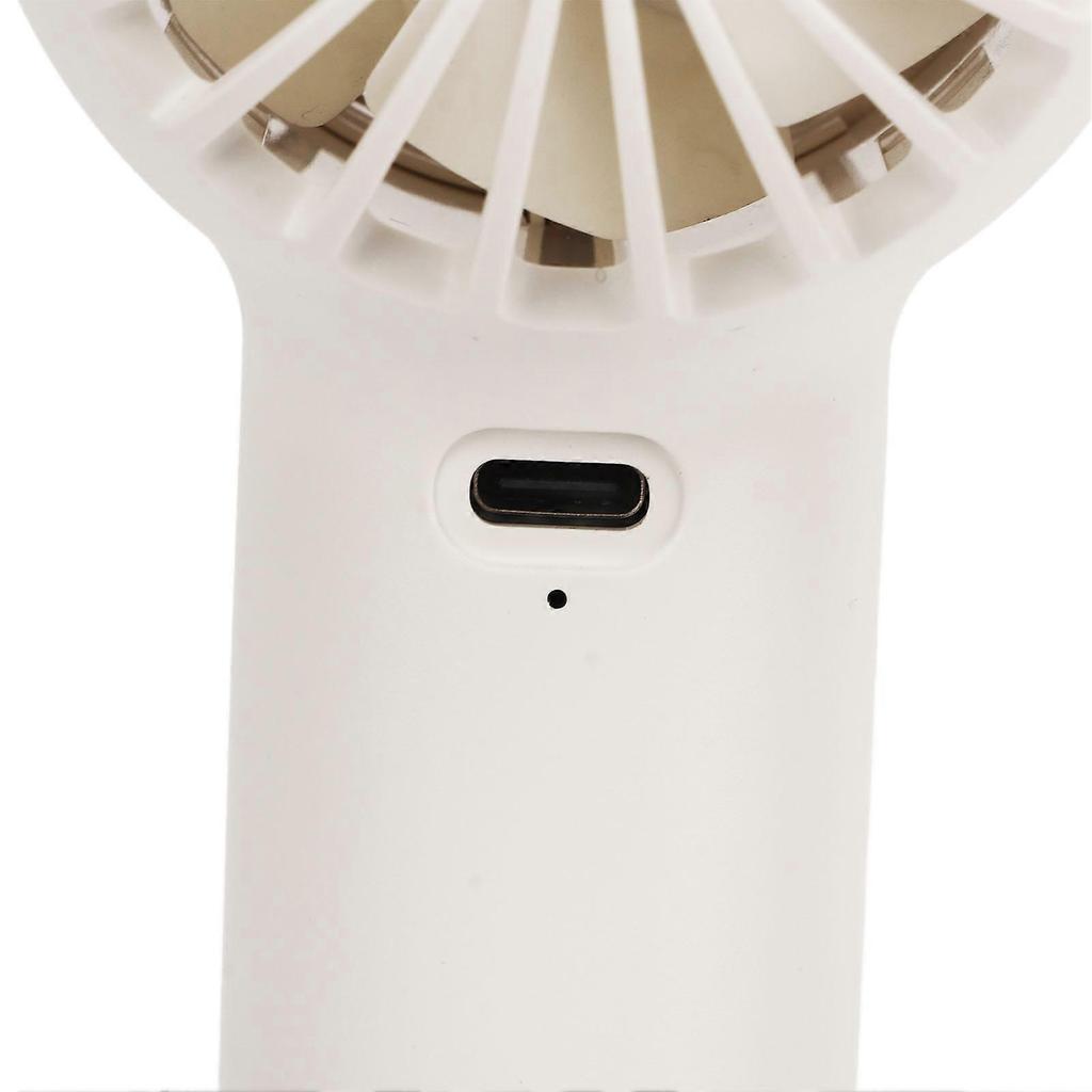 Mini Handheld Fan Portable USB Rechargeable Small Pocket Fan with Cooling Plate for Eyelash Makeup Kids Women White
