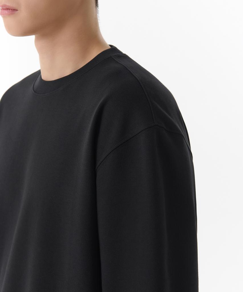 MUSINSA STANDARD [Cooltandard] Regular Sweatshirt [Black]