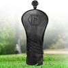 Golf Headcover Set Individual Golf Wood Cover Set for Fairway and Utility Black 3-Piece (1FUT) / Driver, Wood, Clubs, (F (Single))