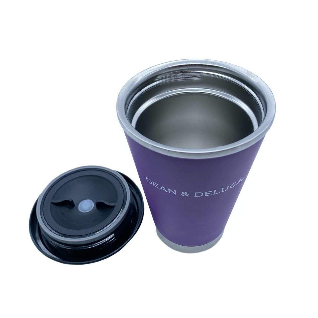 Kyoto Limited KYOTO Purple Thermos Mug Tumbler Water Bottle Tableware Stainless Steel Thermal Insulation Stylish Elegant Purple Air Insulated Double