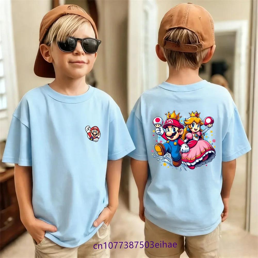 Stylish Super Game Printed Children TShirt Pure Casual Short Sleeve Tops Breathable Summer Outdoor Home Wear 314Y Kids