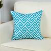 Чехлы на подушки с геометрическим рисунком четырехлистник бирюзовый бирюзовый льняной плед наволочка кровать декоративные подушки диван холст