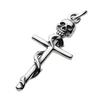Подвеска Череп Плющ Крест fp0269 [Figmart] [Серебряный аксессуар]