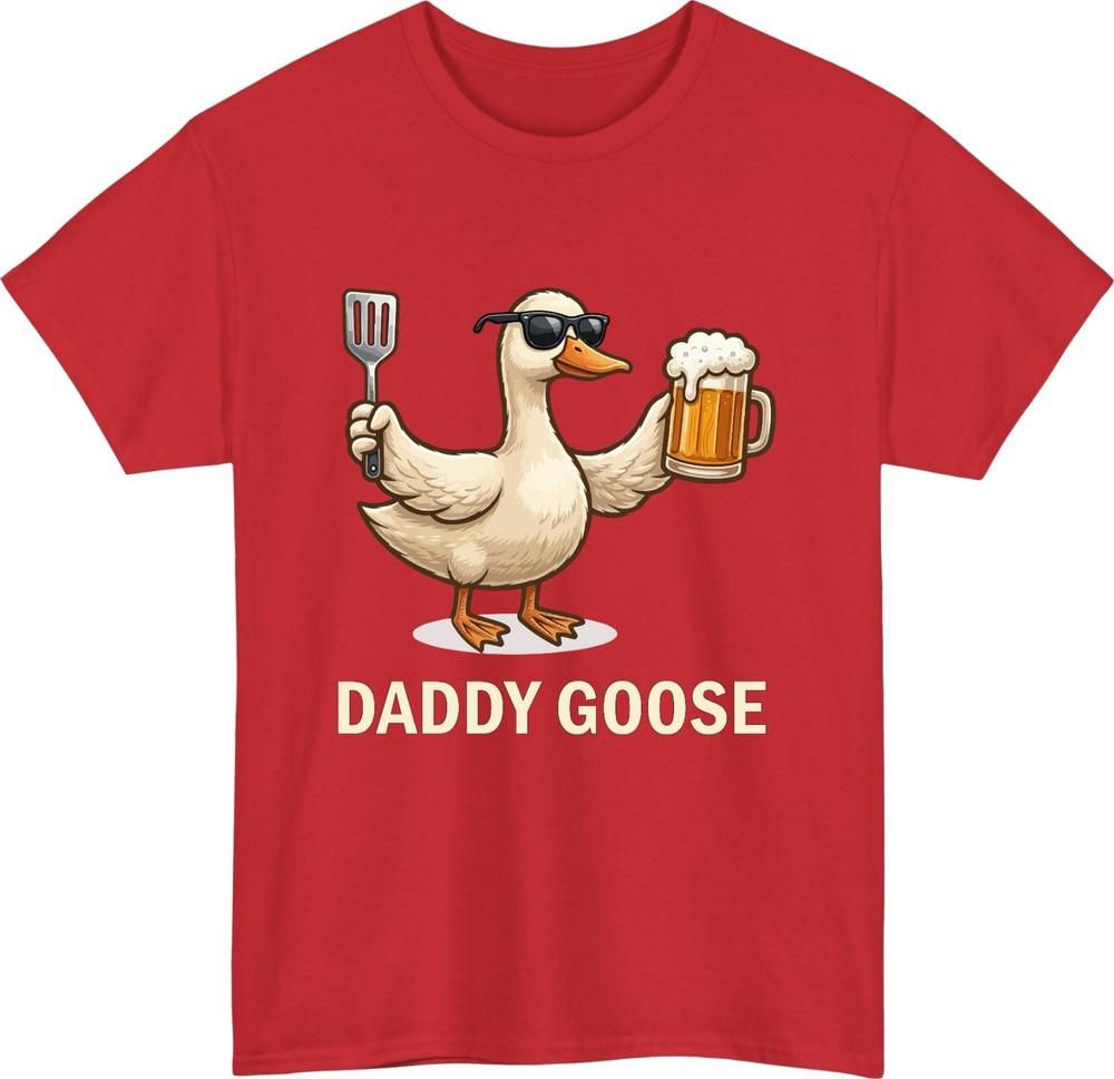 Daddy Goose Funny TShirt Fathers Day BBQ Beer Silly Goose Summer Party Shirt