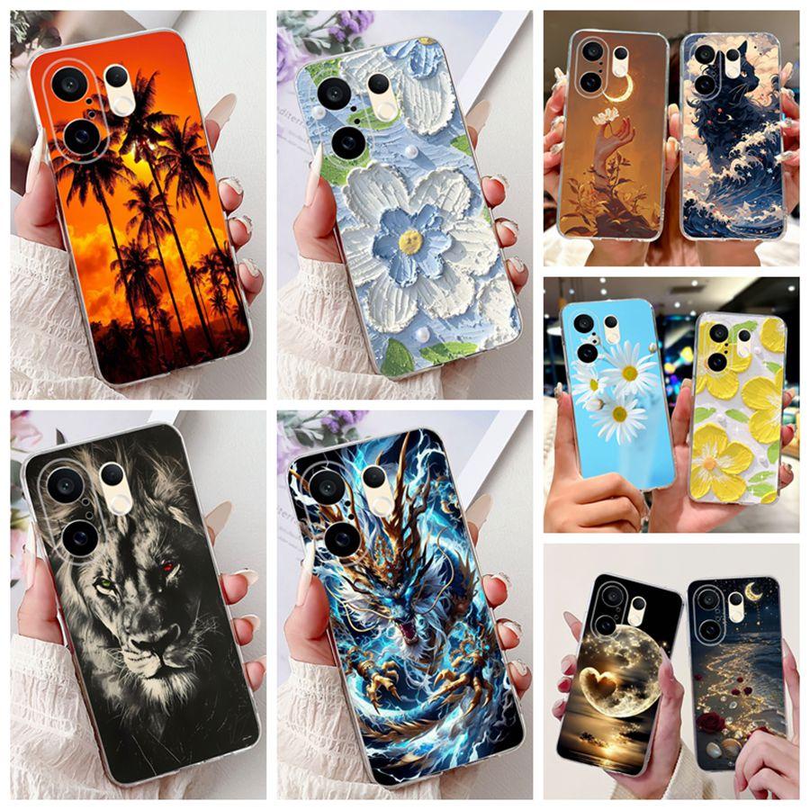 Back Cover For Vivo X200 FE Cases flower Painted Silicone Cover Cases For Vivo S30 Pro Mini X200FE Soft Funda Cool Bumper Coque